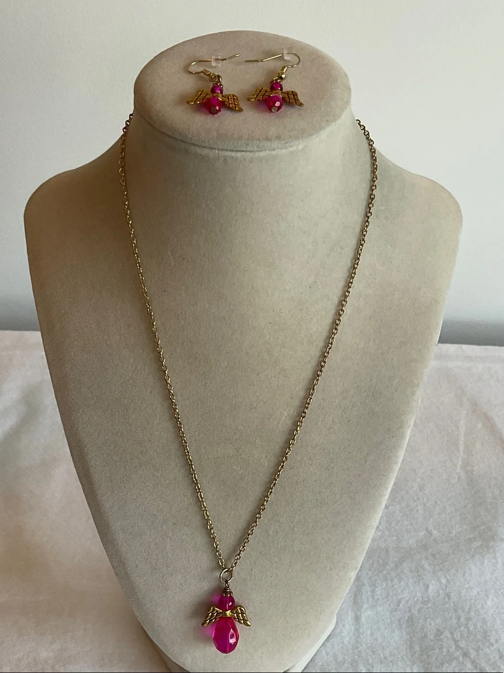 Angel Necklace & Earrings Set